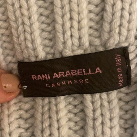 Rani Arabella Cashmere Throw Light Blue grey - Picture 5 of 7